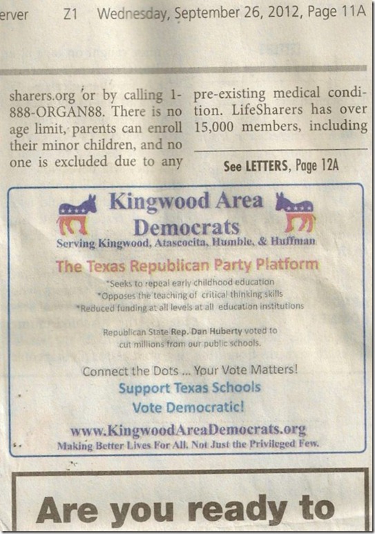 Kingwood Observer (KAD Ad)