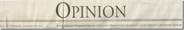 Kingwood Observer (Opinion)