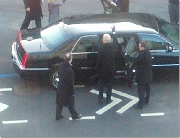 Vice President Joe Biden Entering Limousine(a)