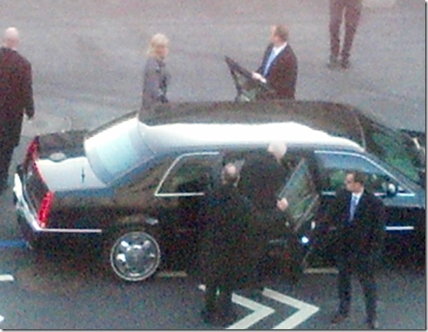 Vice President Joe Biden Entering Limousine(b)