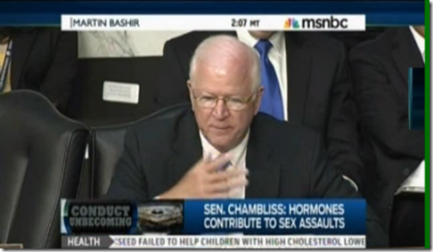 Senator Saxby Chambliss Sexual Assault Youth Hormone