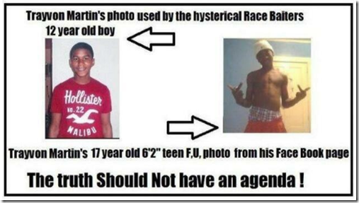 Trayvon Martin Believed to be a thug by Racist 