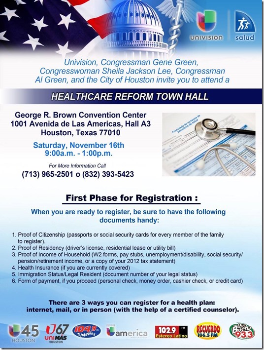 Healthcare Reform Town Hall Gene Green 