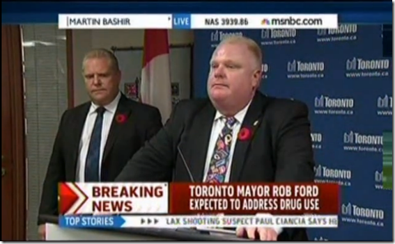 Toronto Mayor Rob Ford