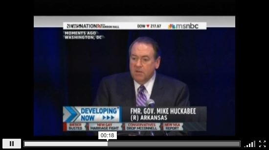 Mike Huckabee racist and sexist remarks at RNC Winter Meeting