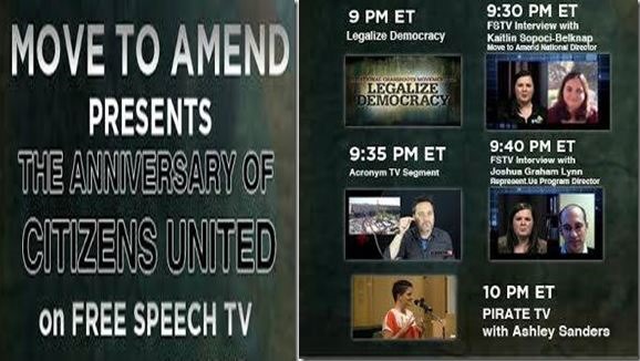 Move To Amend Citizens United Free Speech TV