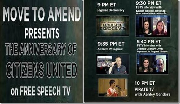 Move To Amend on Free Speech TV Citizens United