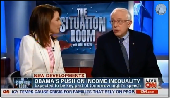 Michele Bachmann Bernie Sanders Income Inequality