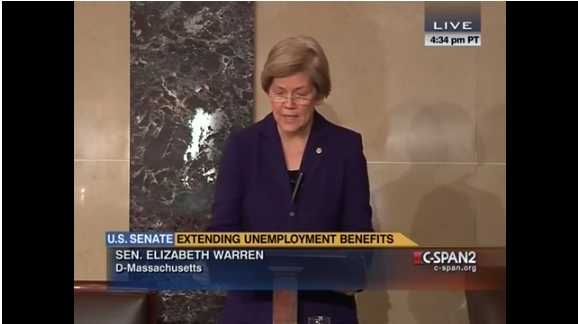 Elizabeth Warren Unemployment Insurance GOP Republican