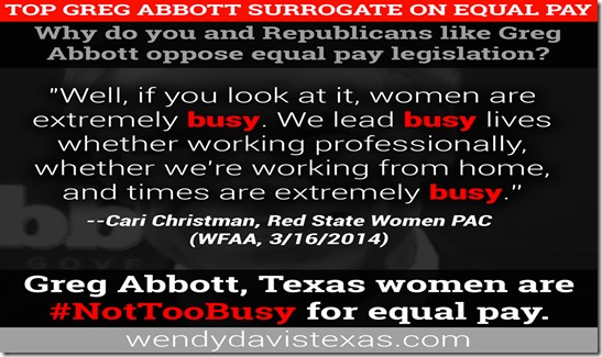 Greg Abbott Equal Pay