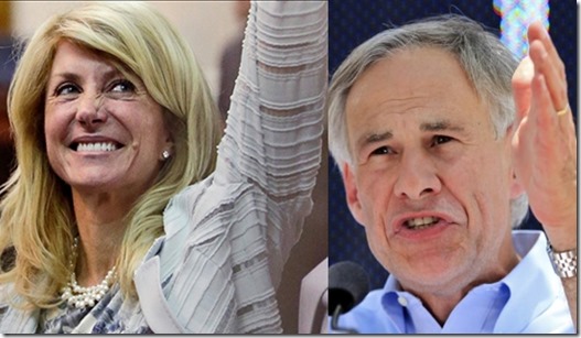 Wendy Davis - Greg Abbott