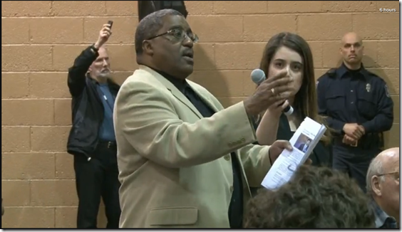 Alfonso Gardner at Paul Ryan town hall inner city