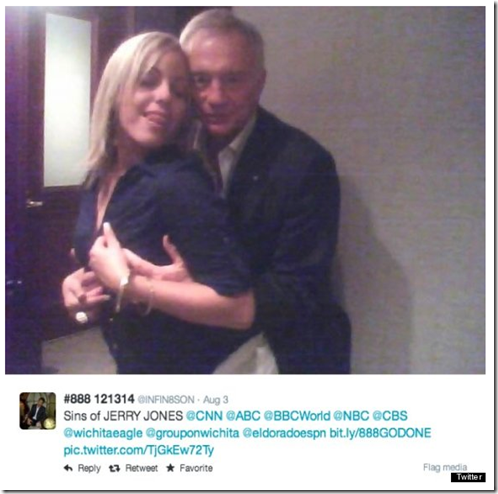 Jerry Jones,Dallas Cowboys,Owner,young women,racy pictures,suggestive pictures,risque photos