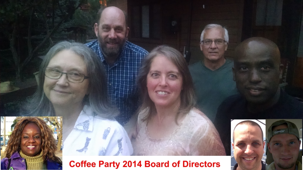 Coffee Party Board of Directors, Jeanene Louden,Vince Lamb,Tim Danahey,Egberto Willies,Debilyn Molineaux,Tonya N. Jefferson, Cameron Michaels, Billy Sears