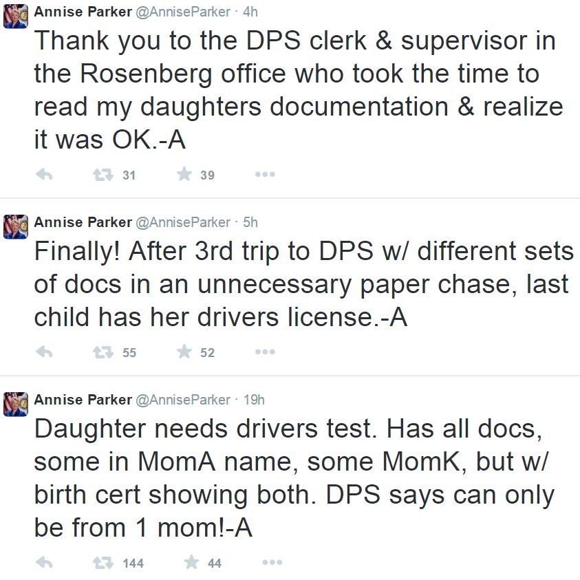 Annise Parker Mayor of Houston Tweets