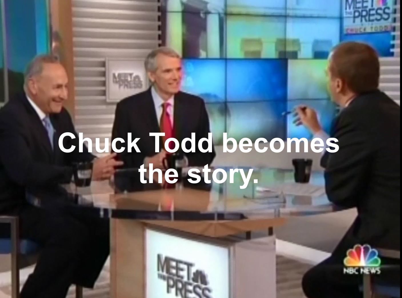 Chuck Todd's journalistic fail comes back to bite him