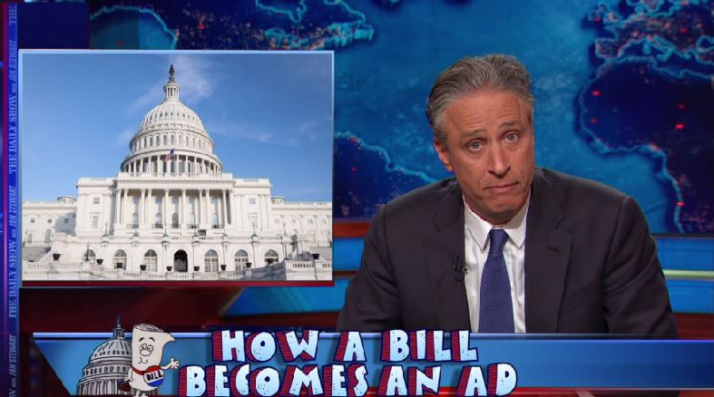 Jon Stewart How a bill becomes an ad