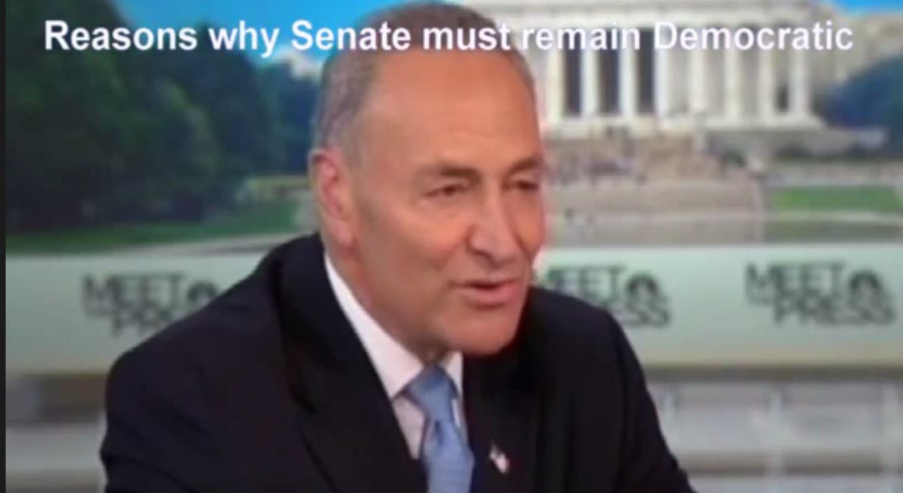 Senator Chuck Schumer makes case for Democratic Senate