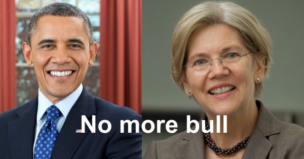 Elizabeth Warren President Obama Wall Street