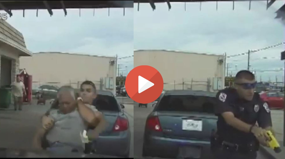Texas police officer Nathanial Robinson Tasered 78yr old Pete Vasquez