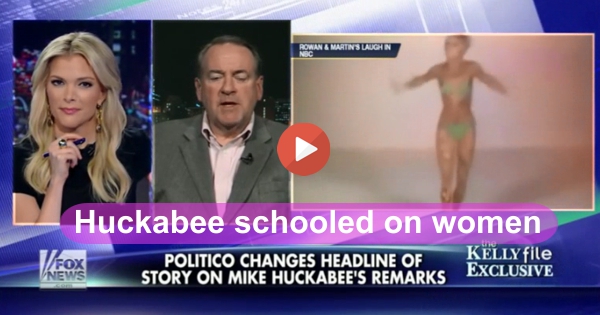 Fox News Megyn Kelly schooled Mike Huckabee on women
