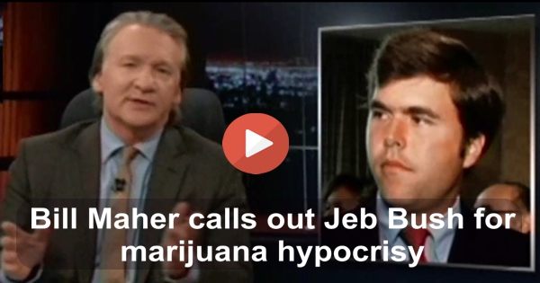 Bill Maher slams Jeb Bush as a hypocritical past marijuana smoker & dealer