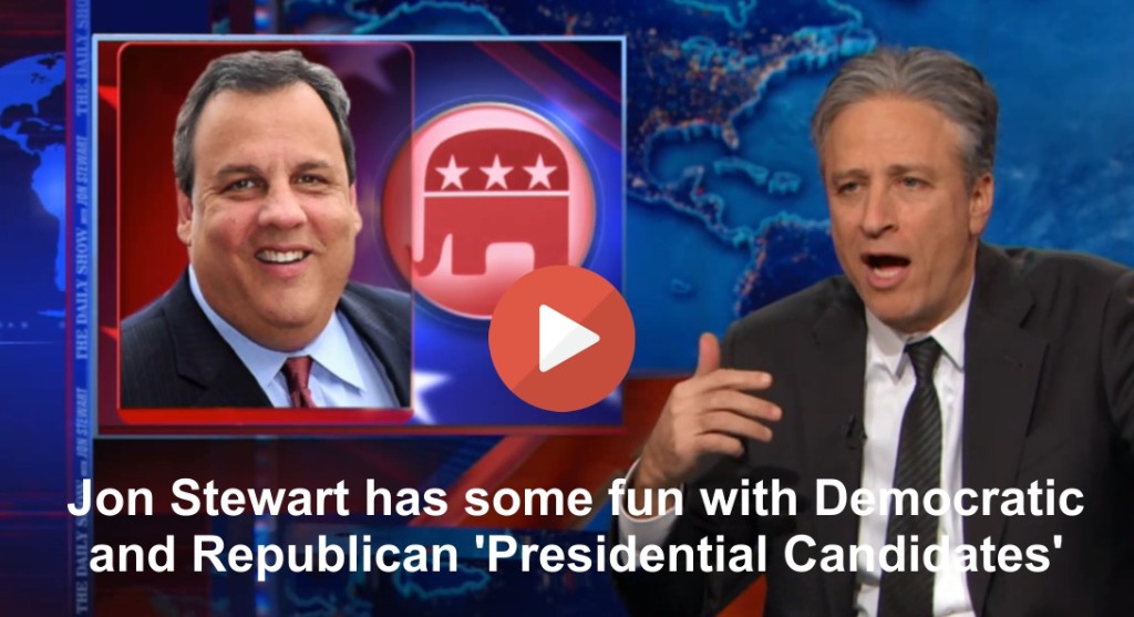 Jon Stewart has some fun with Democratic & Republican 'Presidential Candidates'