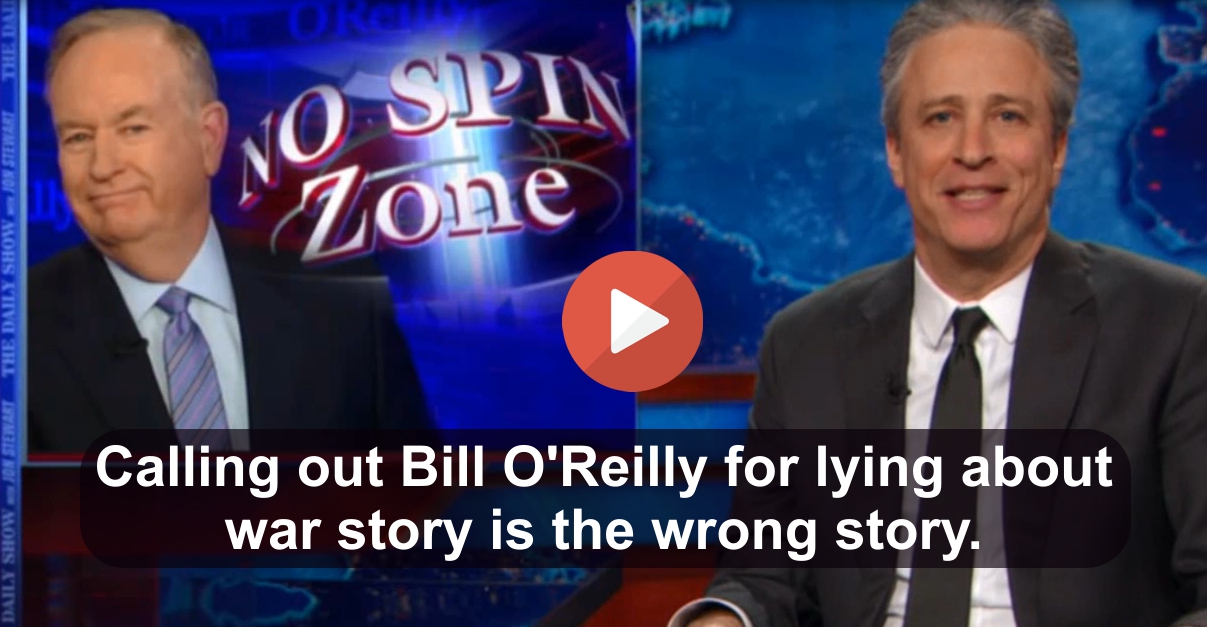 Jon Stewart slams media for getting the O'Reilly story and others really wrong