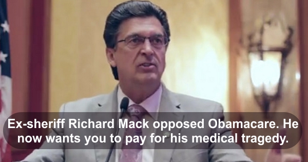 anti-Obamacare ex-Sheriff Richard Mack now begging for handout to pay medical bills