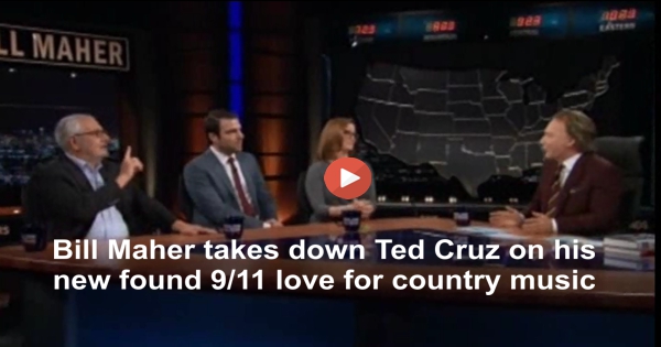 Bill Maher's perfect takedown of Ted Cruz 9-11 dis of rock music