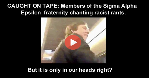 CAUGHT ON VIDEO: University of Oklahoma Sigma Alpha Epsilon fraternity chanting 'Never be a n****r' (VIDEO)