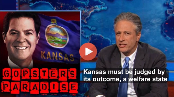 Jon Stewart Red State Kansas should be treated like the welface queen it is