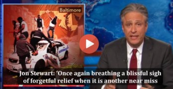 Jon Stewart explains the Baltimore political & media fraud