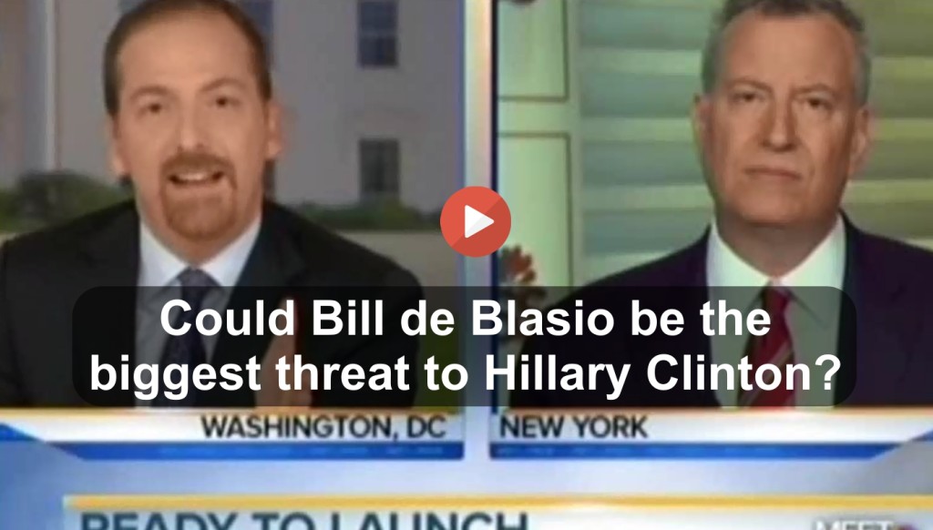 NY Mayor Bill de Blasio did not allow Chuck Todd to skew his Hillary Clinton narrative (2)