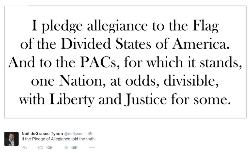 Neil deGrasse Tyson Pledge of Allegiance