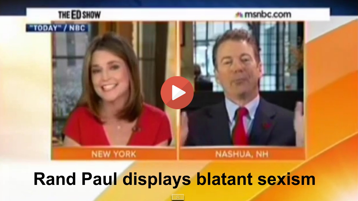 Rand Paul displays blatant sexism