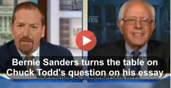 Bernie Sanders turns the table on Chuck Todd with response to his old essay