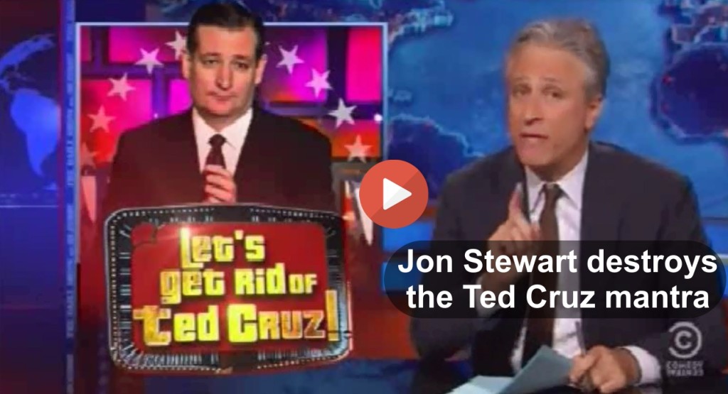 Jon Stewart annihilates Ted Cruz