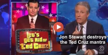 Jon Stewart annihilates Ted Cruz