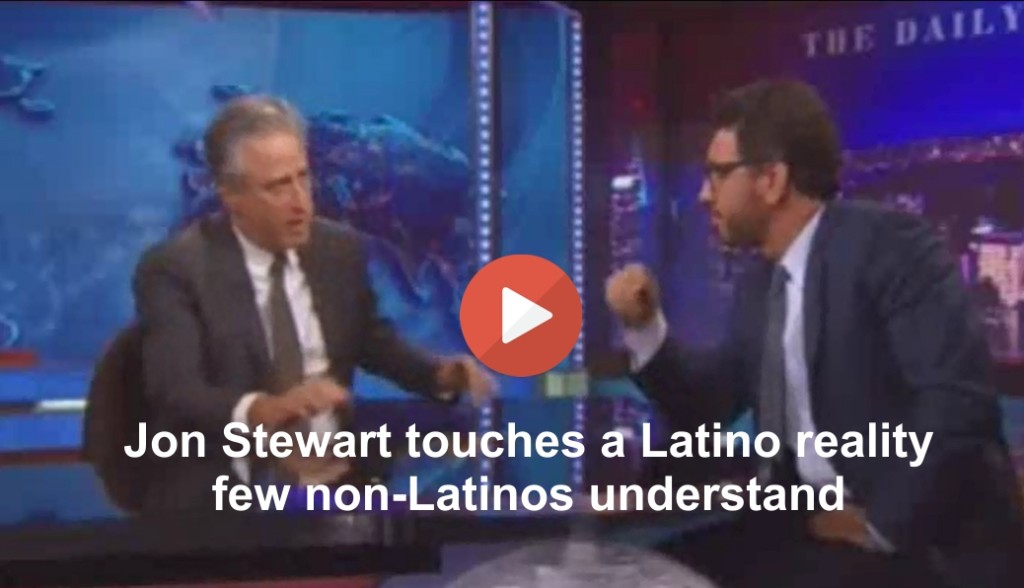 Jon Stewart explores problem with 2016 pandering for Latinos