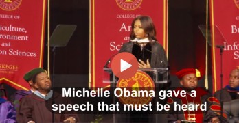 Michelle Obama gave a speech that must be heard at Tuskegee