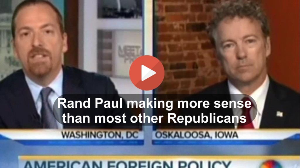Rand Paul making more sense than most Republicans