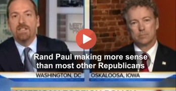 Rand Paul making more sense than most Republicans