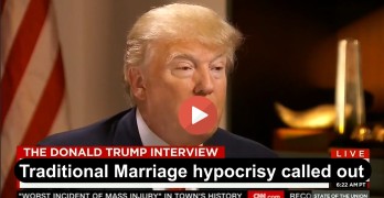 Donald Trump called out on Traditional Marriage stance hypocrisy given his 3 marriages