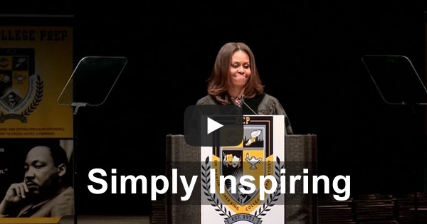 First Lady Michelle Obama commencement speech at King College Prep