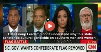 Hate group leader slammed on CNN for saying removing Confederate flag Is cultural genocide