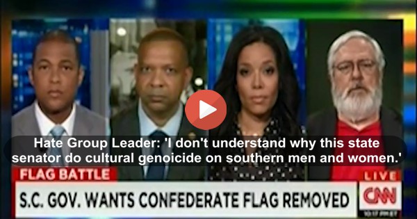 Hate group leader slammed on CNN for saying removing Confederate flag Is cultural genocide