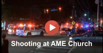 Large police & FBI response to shooting at Emmanuel AME Church in Charleston, SC