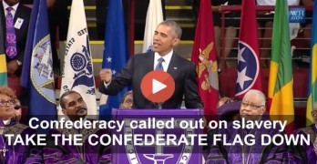 President Obama calls out the confederacy as he urges Confederate Flag removal
