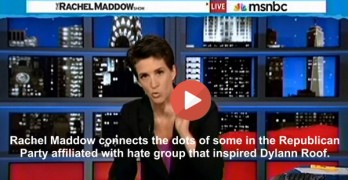Rachel Maddow slams Republiacans for their associations with racist group that inspirred AME Church Massacre in Charleston South Carolina